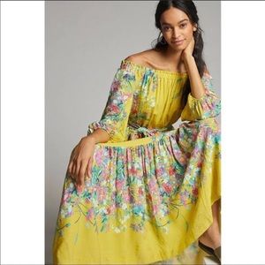 Anthropologie Eliora Off-The-Shoulder Maxi Dress